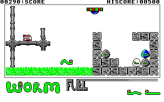 Worm atari screenshot